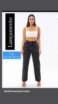 Calça mom bagy preta delave Calça mom bagy preta delave
