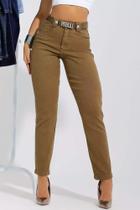 Calça mom c/ cinto lançamento pit bull jeans ref 90800