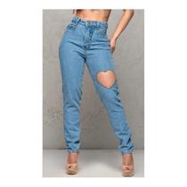 Calça Mom Hatop sem elastano, com detalhes de coração - 28 Calça Mom Hatop sem elastano, com detalhes de coração - 28