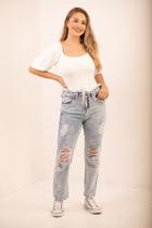 Calça Mom Jeans KDENIM Calça Mom Jeans KDENIM