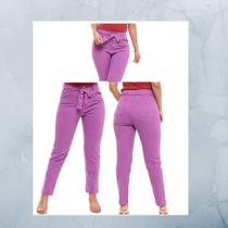 Calça Mom Rosa com cinto - 5303 - Jimy