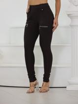 Calça Montaria Feminina com Bolso e Zíper XLD061