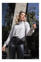 Calça Montaria Tecido Cirre Flanelado Preto Calça Montaria Tecido Cirre Flanelado Preto