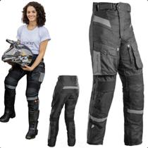 Calça Moto Feminina Texx Armor Impermeável Proteção Calça Moto Feminina Texx Armor Impermeável Proteção