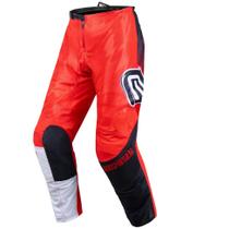 Calça Motocross Cross ASW Vented Ventilada Vermelho Off Road Calça Motocross Cross ASW Vented Ventilada Vermelho Off Road