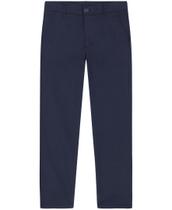 Calça Nautica Big Boys Uniforme Flat Front Tamanho Azul Marinho Pequena/10