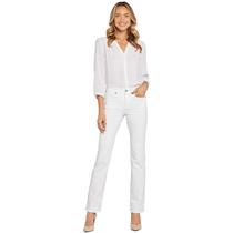 Calça NYDJ Marilyn Jeans Reta Branco Óptico 40