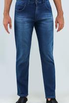 Calça Ogochi Concept Tradicional Jeans Azul Escuro: