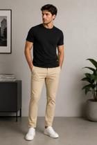 Calça Original Sport Fino Alfaiataria Zip-Off Skinny Caqui-Preta-Palha-Areia -