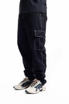 Calça Overcome Cargo Stroke Line Basic Preta