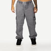 Calça Overking Cargo Jeans Preto Calça Overking Cargo Jeans Preto