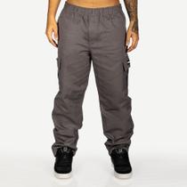 Calça Overking Cargo Sarja Chumbo Calça Overking Cargo Sarja Chumbo