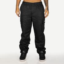 Calça Overking Cargo Sarja Preto Calça Overking Cargo Sarja Preto