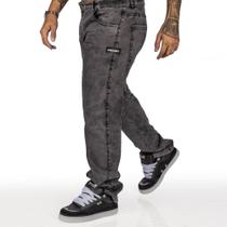 Calça Overking Jeans Reta Preto Estonado
