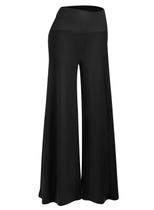 Calça Palazzo Arolina Pantalona Cintura Alta Preta Calça Palazzo Arolina Pantalona Cintura Alta Preta