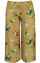 Calça Pantacourt Estampada Pau a Pique