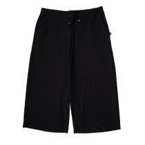 Calça Pantacourt Feminina Bruna e Bia Plus Size Canelada Preto Calça Pantacourt Feminina Bruna e Bia Plus Size Canelada Preto
