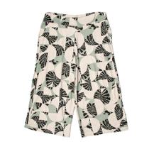 Calça Pantacourt Feminina Bruna e Bia Plus Size Estampada Ve Calça Pantacourt Feminina Bruna e Bia Plus Size Estampada Ve