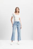 Calça pantacourt feminina em jeans Essendi - 34