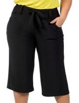 Calça pantacourt feminina suplex plus size Paula