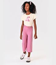 Calça Pantacourt Infantil Trick Nick Rosa