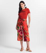 Calça Pantacourt Infinita Cor Laranja