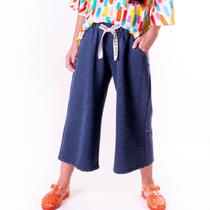 Calça Pantacourt Moletinho Indigo Calça Pantacourt Moletinho Indigo