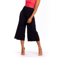 Calça pantacourt viscolycra preta