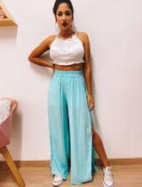 Calça Pantalona bem versátil