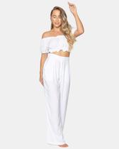 Calça Pantalona Cintura Alta