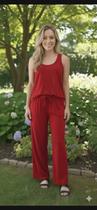 Calça Pantalona com bolso e regulagem de cintura Calça Pantalona com bolso e regulagem de cintura