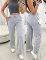 Calça pantalona de lanzinha feminina cintura alta Calça pantalona de lanzinha feminina cintura alta
