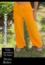 Calça Pantalona de linho