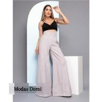 Calça Pantalona De Linho Super Estilosa Tendencia de Moda 8302