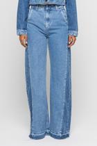 Calça Pantalona Duda Mesclado Escuro Calça Pantalona Duda Mesclado Escuro