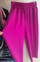Calça Pantalona Duna Larga Rosa Pink tamanho 38 Calça Pantalona Duna Larga Rosa Pink tamanho 38