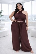 Calça Pantalona e Cropped Multiformas Plus Size - REF.2002