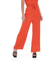 Calça Pantalona em Air Flow com Cordão Rovitex