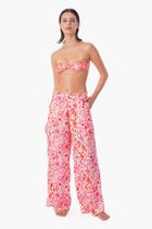 Calça pantalona estampa flor de piel Calça pantalona estampa flor de piel
