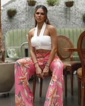 Calça Pantalona Estampada