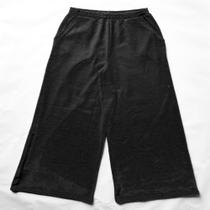 Calca pantalona feminina. basic+, em malha de algodão e polister, referencia s136 na cor preta