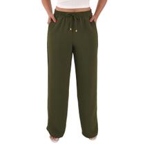 Calça Pantalona Feminina Cintura Alta Tendência Moda Envio Imediato