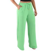 Calça Pantalona Feminina Cintura Alta Tendência Moda Envio Imediato