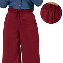 Calça Pantalona Feminina com Elástico Calça Pantalona Feminina com Elástico