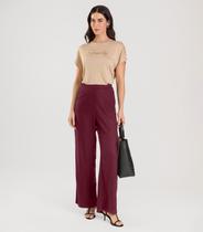 Calça Pantalona Feminina Dianna Vermelho