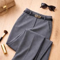 Calça Pantalona Feminina Modelo Social Alfaiataria Cintura Alta com Cinto Bolso Elegância Wide Leg Calça Pantalona Feminina Modelo Social Alfaiataria Cintura Alta com Cinto Bolso Elegância Wide Leg