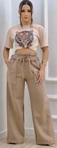 Calça Pantalona Feminina Moletom Wideleg Moda Gringa Cintura Alta Bolso Flanelada Grossa Inverno Frio Roupa Feminina Calça Pantalona Feminina Moletom Wideleg Moda Gringa Cintura Alta Bolso Flanelada Grossa Inverno Frio Roupa Feminina