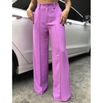 Calça Pantalona Feminina Perfeita Tecido duna