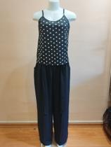 Calça Pantalona Feminina Plus Sixe Preta Tecido Poliéster/Elastano nos Tamanhos G1 ao G3