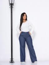 Calça Pantalona Feminina Social Cintura Alta Com botão no meio bolso na frente e zíper super na moda Calça Pantalona Feminina Social Cintura Alta Com botão no meio bolso na frente e zíper super na moda